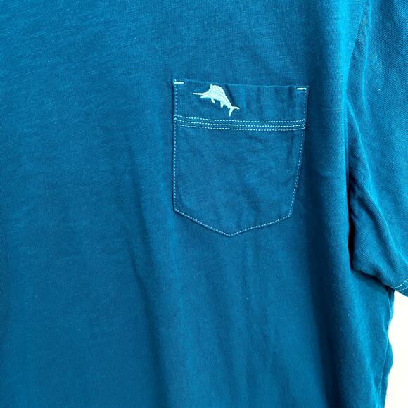 Tommy Bahama T-Shirt Men’s Medium Blue Soft Tee Short Sleeve Crew Neck Casual - Picture 4 of 9
